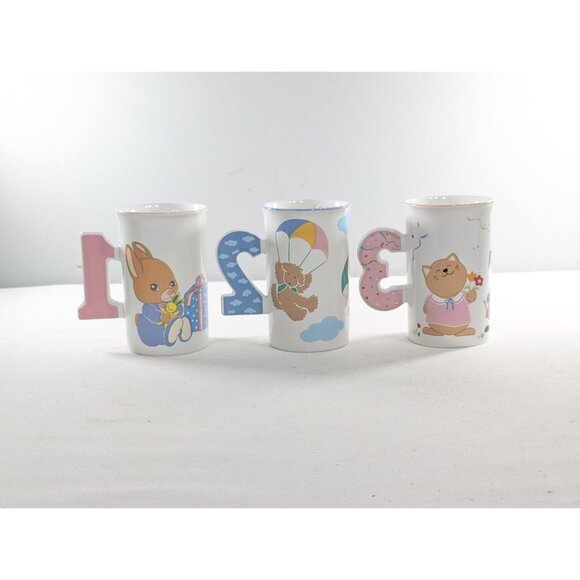 CHOOSE Vintage 1980s MIKASA Birthday mug 1 2 3 5 6 made in Malaysia - Picture 4 of 9